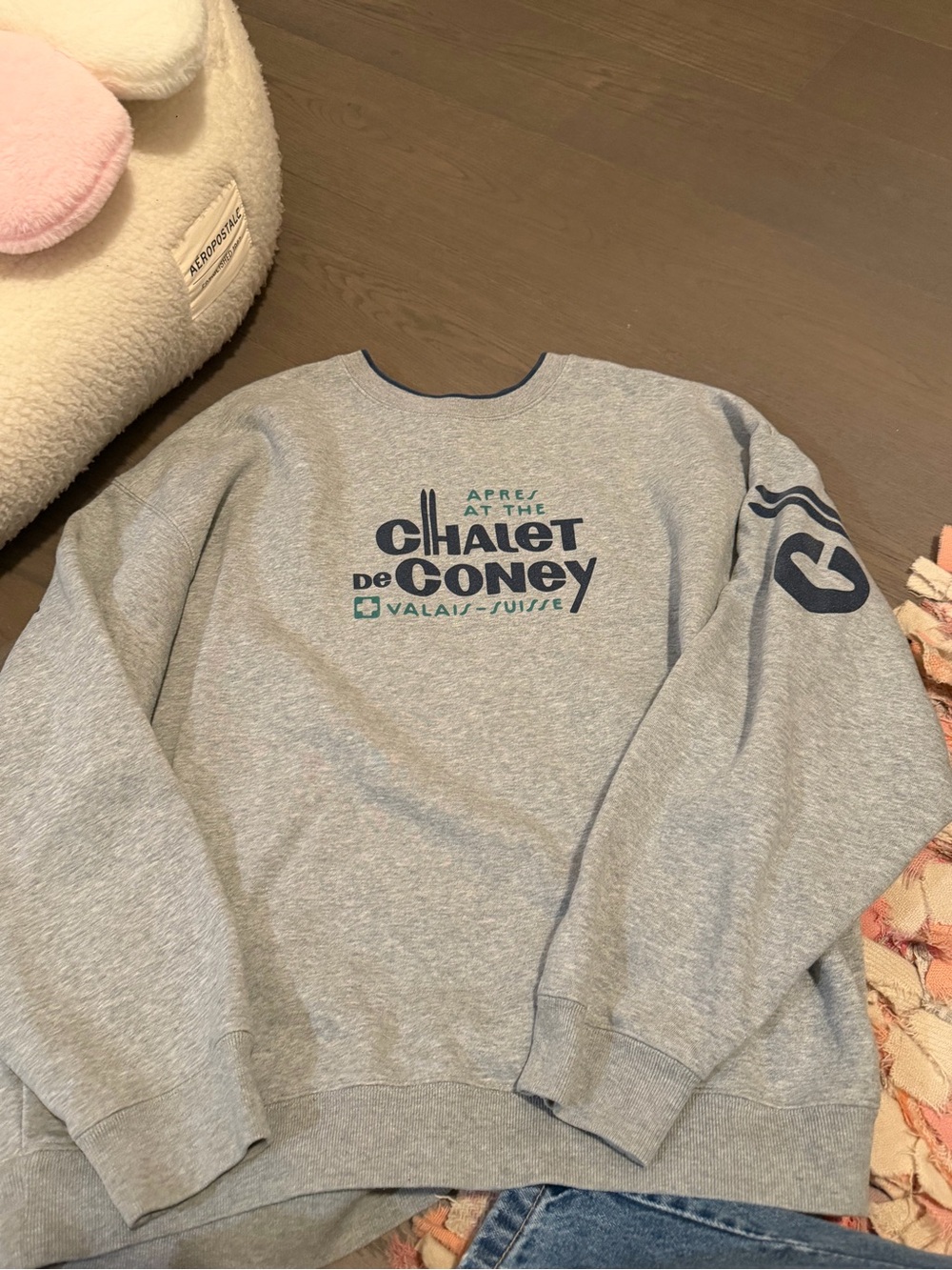 Chalet de Coney Gray Crewneck Sweatshirt - Men